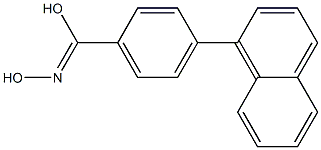 4-(1-Naphthalenyl)benzohydroximic acid Struktur