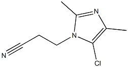 5-Chloro-1-(2-cyanoethyl)-2,4-dimethyl-1H-imidazole Struktur