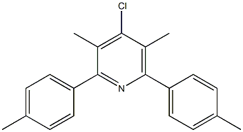 4-Chloro-2,6-di(4-methylphenyl)-3,5-dimethylpyridine Struktur