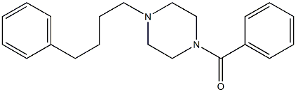 1-Benzoyl-4-(4-phenylbutyl)piperazine Struktur