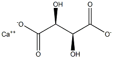 (2S,3S)-2,3-Dihydroxybutanedioic acid calcium salt Struktur