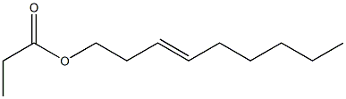 Propionic acid 3-nonenyl ester Struktur