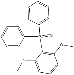 (2,6-Dimethoxyphenyl)diphenylphosphine sulfide Struktur