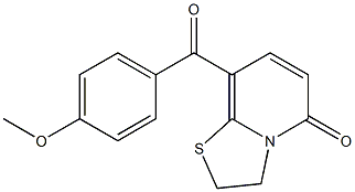 8-(4-Methoxybenzoyl)-2,3-dihydro-5H-thiazolo[3,2-a]pyridin-5-one Struktur