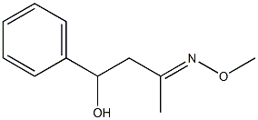 3-Methoxyimino-1-phenylbutan-1-ol Struktur