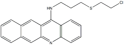 N-[3-[(2-Chloroethyl)thio]propyl]benz[b]acridin-12-amine Struktur