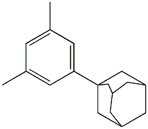 1,3-Dimethyl-5-(1-adamantyl)benzene Struktur