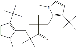 (1-Methyl-3-tert-butyl-1H-pyrrol-2-yl)-tert-butyl ketone Struktur