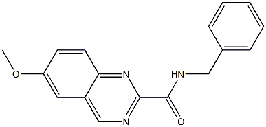 N-Benzyl-6-methoxyquinazoline-2-carboxamide Struktur