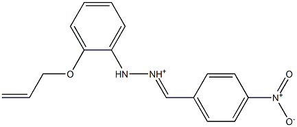 2-[2-(Allyloxy)phenyl]-1-[(4-nitrophenyl)methylene]hydrazinium Struktur