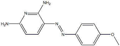 3-[(4-Methoxyphenyl)azo]-2,6-pyridinediamine Struktur