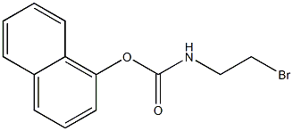 N-(2-Bromoethyl)carbamic acid 1-naphtyl ester Struktur