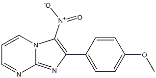 2-(4-Methoxyphenyl)-3-nitroimidazo[1,2-a]pyrimidine Struktur