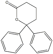 Tetrahydro-6,6-diphenyl-2H-pyran-2-one Struktur