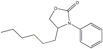 4-Hexyl-3-phenyloxazolidin-2-one Struktur