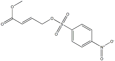 4-[[(p-Nitrophenyl)sulfonyl]oxy]-2-butenoic acid methyl ester Struktur