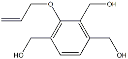 1-Allyloxy-2,3,6-tris(hydroxymethyl)benzene Struktur