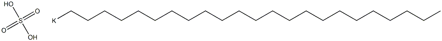 Sulfuric acid tricosyl=potassium salt Struktur