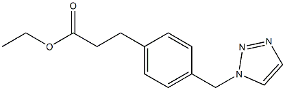 4-[(1H-1,2,3-Triazol-1-yl)methyl]benzenepropionic acid ethyl ester Struktur