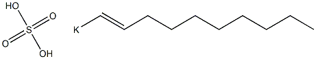 Sulfuric acid 1-decenyl=potassium salt Struktur