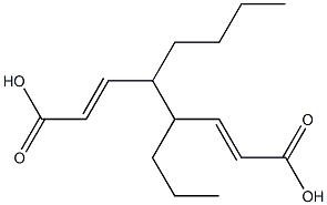 Diacrylic acid 1-butyl-2-propyl-1,2-ethanediyl ester Struktur