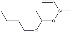 Ethenyl(1-butoxyethoxy)(methyl)silane Struktur