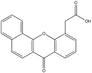 7-Oxo-7H-benzo[c]xanthene-11-acetic acid Struktur