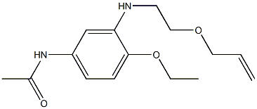 3'-(2-Allyloxyethylamino)-4'-ethoxyacetanilide Struktur