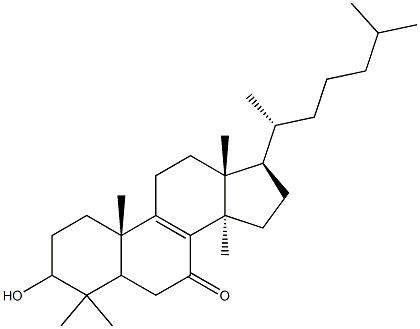 3-Hydroxylanost-8-en-7-one Struktur