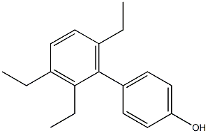 4-(2,3,6-Triethylphenyl)phenol Struktur