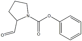 2-Formylpyrrolidine-1-carboxylic acid phenyl ester Struktur