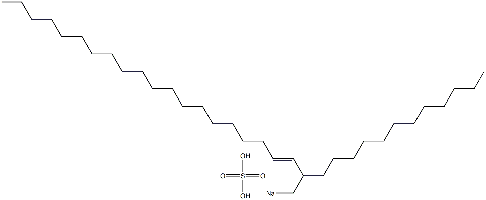 Sulfuric acid 2-dodecyl-3-docosenyl=sodium ester salt Struktur