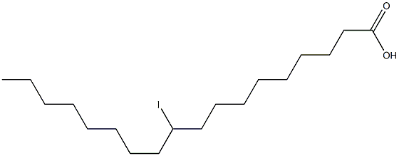 10-Iodostearic acid Struktur