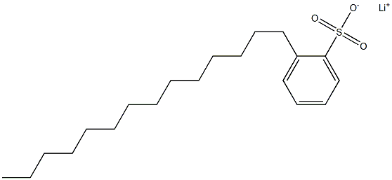 2-Tetradecylbenzenesulfonic acid lithium salt Struktur