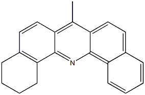 1,2,3,4-Tetrahydro-7-methyldibenz[c,h]acridine Struktur