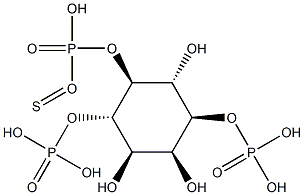 D-myo-Inositol 1,4-bisphosphoric acid 5-thiophosphoric acid Struktur