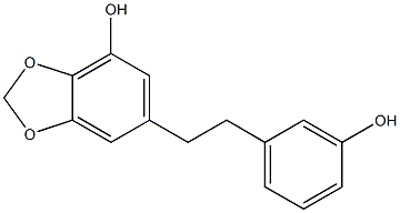 5-(3-Hydroxyphenethyl)-1,3-benzodioxol-7-ol Struktur