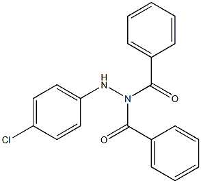 N1-Benzoyl-N2-(4-chlorophenyl)benzhydrazide Struktur