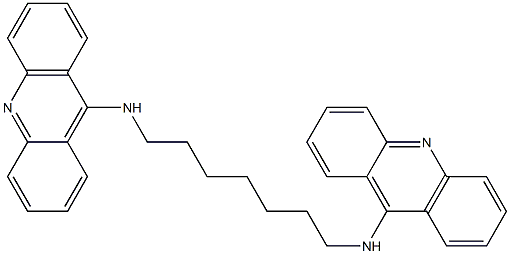 N,N'-Heptamethylenebis(9-acridinamine) Struktur