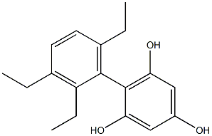 2-(2,3,6-Triethylphenyl)benzene-1,3,5-triol Struktur