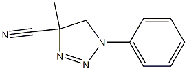 4,5-Dihydro-4-methyl-1-phenyl-1H-1,2,3-triazole-4-carbonitrile Struktur