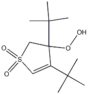 2,3-Dihydro-3,4-di-tert-butyl-3-hydroperoxythiophene 1,1-dioxide Struktur