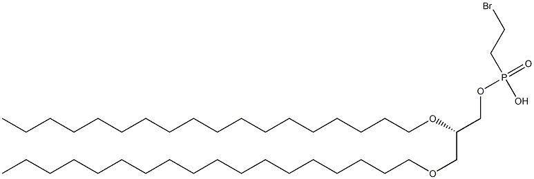 [S,(+)]-2-O,3-O-Dioctadecyl-L-glycerol 1-(2-bromoethylphosphonate) Struktur