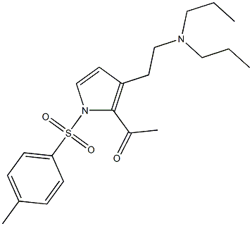 N,N-Dipropyl-1-[(4-methylphenyl)sulfonyl]-2-acetyl-1H-pyrrole-3-ethanamine Struktur