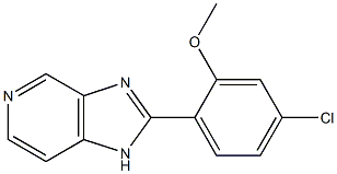 2-(2-Methoxy-4-chlorophenyl)-1H-imidazo[4,5-c]pyridine Struktur