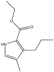 3-Propyl-4-methyl-1H-pyrrole-2-carboxylic acid ethyl ester Struktur