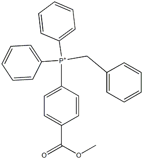 4-(Methoxycarbonyl)benzyltriphenylphosphonium Struktur