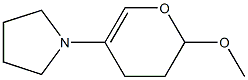 3,4-Dihydro-2-methoxy-5-(pyrrolidin-1-yl)-2H-pyran Struktur