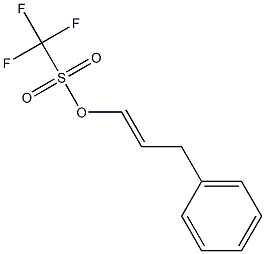 3-Phenyl-1-propene-1-yl=trifluoromethanesulfonate Struktur