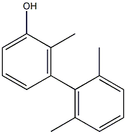 2-Methyl-3-(2,6-dimethylphenyl)phenol Struktur